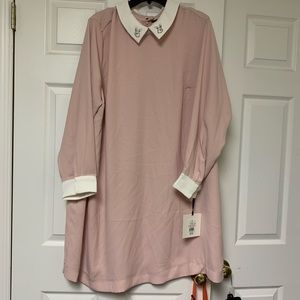 Victoria Beckham plus size light pink dress 3X